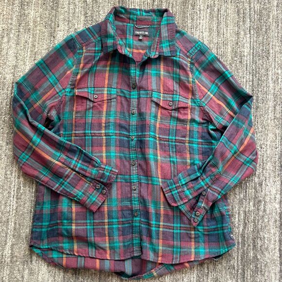 Toad & Co. Re-Form Lightweight Plaid Flannel Shirt, Size XL - Picture 2 of 5